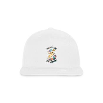 Grow Gently Bunny - Snapback Baseball Cap - white - Front