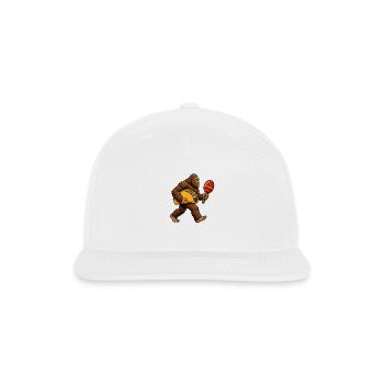 Bigfoot Taco Cinco de Mayo Funny Taco Bigfoot - Snapback Baseball Cap - white - Front