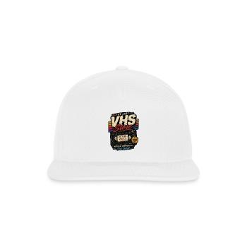Last VHS Store Retro Tape Art - Snapback Baseball Cap - white - Front