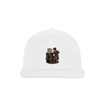 Apology Pending: Skeletal Satire - Snapback Baseball Cap - white - Front