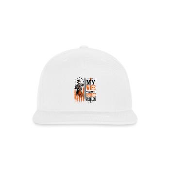 My Wife Is My Favorite Problem - Snapback Baseball Cap - white - Front