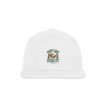​Nature's Lover Sloth Relaxing in Hammock Eco-Frie - Snapback Baseball Cap - white - Front