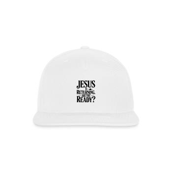 Jésus revient. Es-tu prêt ? - Casquette de baseball Snapback - blanc - Devant