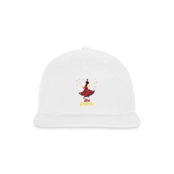 Red Dress Girl Power Dance - Snapback Baseball Cap - white - Front