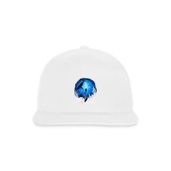 The Ocean Is Calling Scuba Diving Whale Shark - Snapback Baseball Cap - white - Front