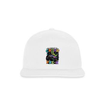 Im Ready To Crush Pre-K Dinosaur Monster Truck Bac - Snapback Baseball Cap - white - Front