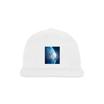 Earthrise Orbital Station - Snapback Baseball Cap - white - Front