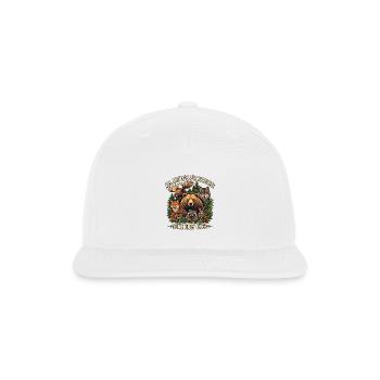 All Animals Are Pettable Some Only Once - Snapback Baseball Cap - white - Front