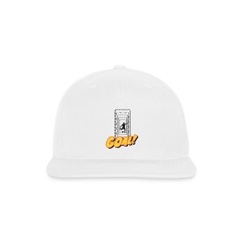 goal - Snapback Baseball Cap - white - Front