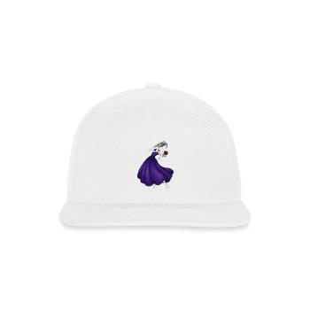 The Rose Waltz in Purple - Snapback Baseball Cap - white - Front