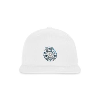 Blue Diamond Crown Ring - Snapback Baseball Cap - white - Front