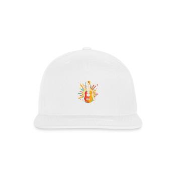 Ukulele Splotch - Snapback Baseball Cap - white - Front