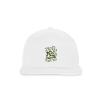 Wildlife Photographer Nature Never Poses Cameraman - Snapback Baseball Cap - white - Front