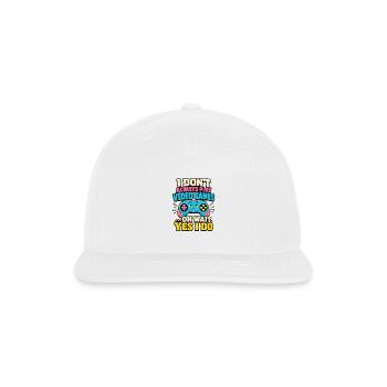 I Don’t Always Play Video Games - Snapback Baseball Cap - white - Front
