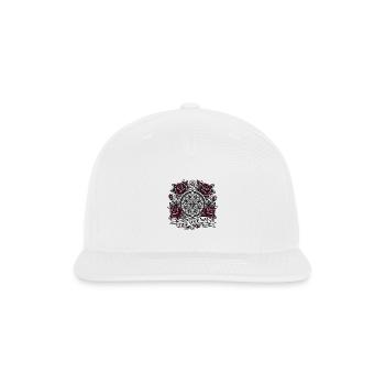 Find Your Way Vintage Compass Rose Tattoo Art - Snapback Baseball Cap - white - Front