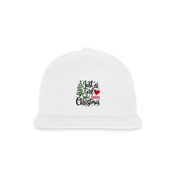 Christmas Girl - Snapback Baseball Cap - white - Front