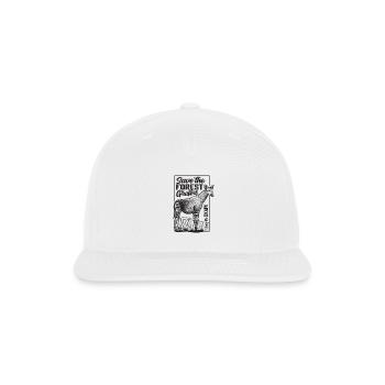 Forest Giraffes - Okapi Conservation Design - Snapback Baseball Cap - white - Front