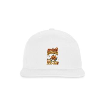 Retro Spooky Biscuits Pumpkin Bakery Halloween - Snapback Baseball Cap - white - Front