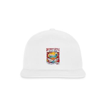 Detroit Style Deep Dish Crisp Autumn Evenings - Snapback Baseball Cap - white - Front