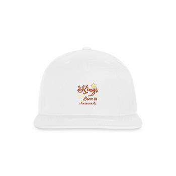 Kings are born in January - Snapback Baseball Cap - white - Front