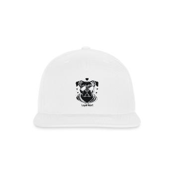 loyal hear - Snapback Baseball Cap - white - Front