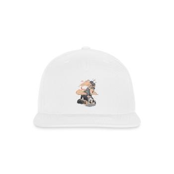 At the Foot of Fox Mountain - Snapback Baseball Cap - white - Front