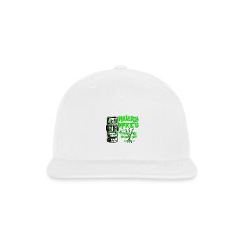 Malaria Mike's home of the mosquito bite - Snapback Baseball Cap - white - Front