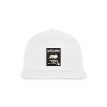 Electric guitar wiring humbuckers open coil magnet - Snapback Baseball Cap - white - Front