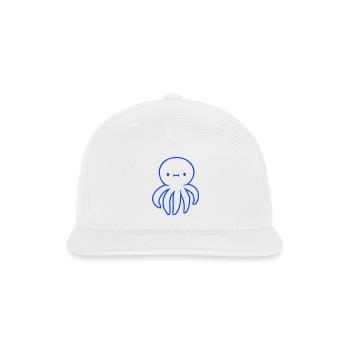 Octopus Cuttlefish Cephalopod Giant Squid Monster - Snapback Baseball Cap - white - Front