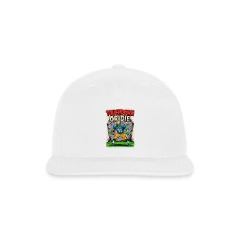 Terrifying zombie American football player - Snapback Baseball Cap - white - Front