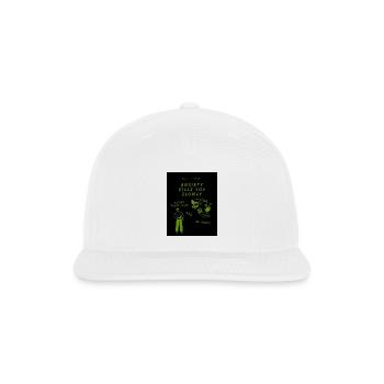 Anxiety Reminder Minimalist Design - Snapback Baseball Cap - white - Front