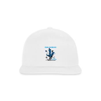 Pedal-Saurus Rex – Ride Prehistoric - Snapback Baseball Cap - white - Front