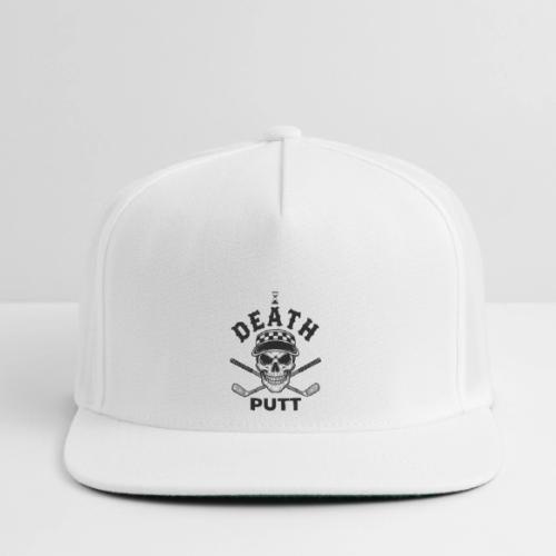 DEATH PUTT - Gothic Golf Gift Tee - Skull & Putter - Snapback Baseball Cap