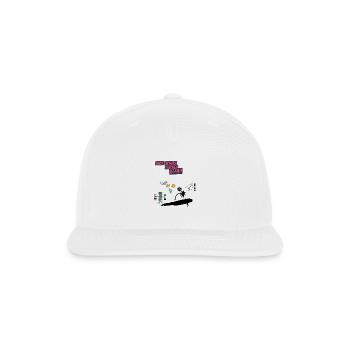 Back to School – Teacher Hero Mode ON - Snapback Baseball Cap - white - Front