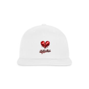 Self Love Club Broken Heart - Snapback Baseball Cap - white - Front