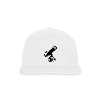 Skywatch Telescope Art - Snapback Baseball Cap - white - Front