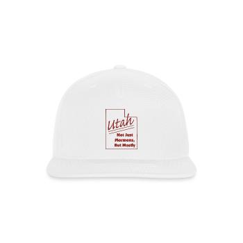 Utah, Not Just Mormons - Snapback Baseball Cap - white - Front