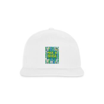 Made in Brasil Pride - Snapback Baseball Cap - white - Front