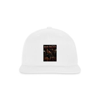 Run Faster - Horror Monster Race Funny Running - Snapback Baseball Cap - white - Front