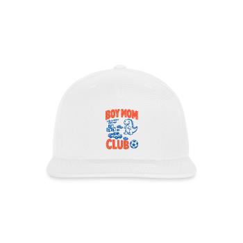 Boy Mom Club - Snapback Baseball Cap - white - Front