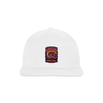 Vintage_70s_Cosmic_Psychedelic_Rock_Concert_T-S - Snapback Baseball Cap - white - Front