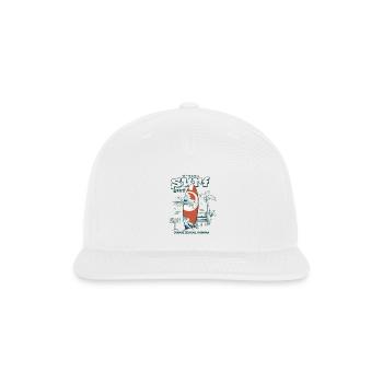 Okinawa Surfboard at Seawall - Snapback Baseball Cap - white - Front