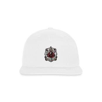 Sacred Bleed Dagger Rose Tattoo - Snapback Baseball Cap - white - Front