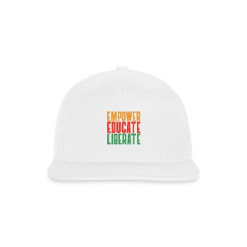 Black History Black America Black Pride - Snapback Baseball Cap - white - Front