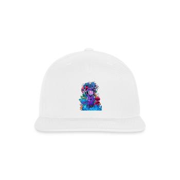 Wild Dreamer Neon Mushrooms - Snapback Baseball Cap - white - Front