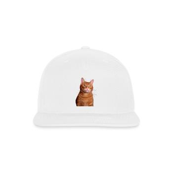 Tabby Cat Gift - Snapback Baseball Cap - white - Front