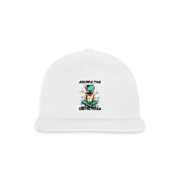 Escape The Digital Noise - Snapback Baseball Cap - white - Front