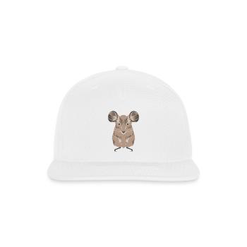 Cute Mouse - Snapback Baseball Cap - white - Front