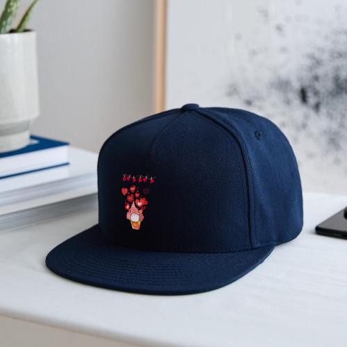 Design wrapped in love hearts, vibrating in love. - Snapback Baseball Cap