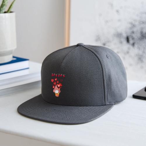Design wrapped in love hearts, vibrating in love. - Snapback Baseball Cap